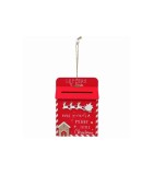 Christmas Wooden Mailbox Hanging Ornament - 2 Colors - 12,5 x 17cm Christmas Wooden Mailbox Hanging Ornament - 2 Colors - 12,5 x 17cm