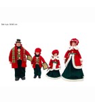 Christmas Family Set Checkered Outfit - 30-45cm - 4pcs Christmas Family Set Checkered Outfit - 30-45cm - 4pcs