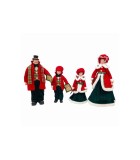 Christmas Family Set Checkered Outfit - 30-45cm - 4pcs Christmas Family Set Checkered Outfit - 30-45cm - 4pcs