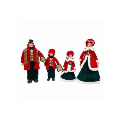 Christmas Family Set Checkered Outfit - 30-45cm - 4pcs Christmas Family Set Checkered Outfit - 30-45cm - 4pcs