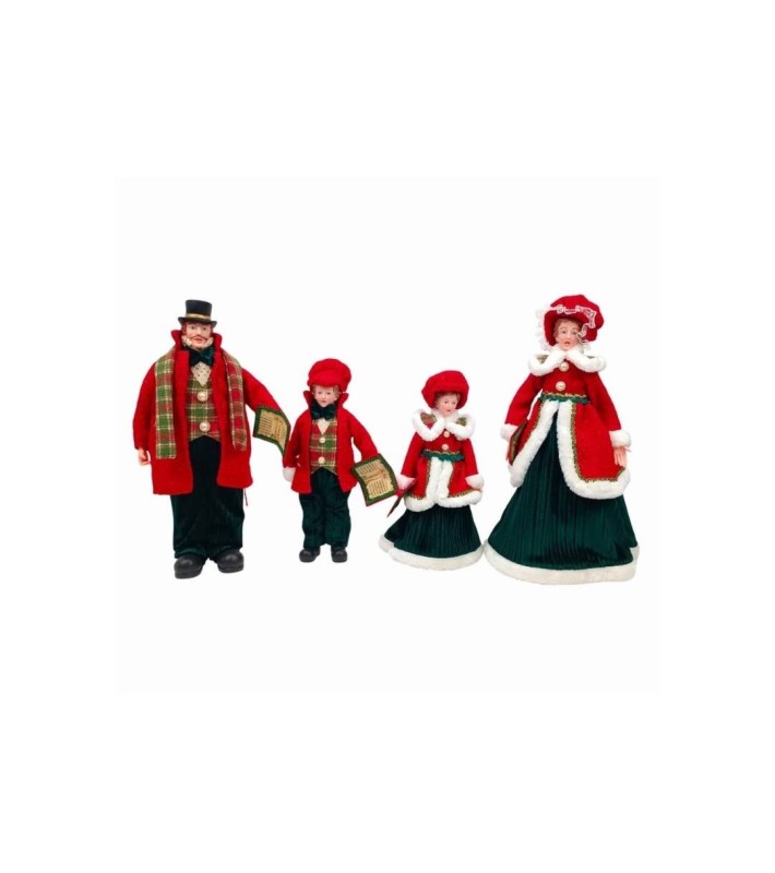 Christmas Family Set Checkered Outfit - 30-45cm - 4pcs Christmas Family Set Checkered Outfit - 30-45cm - 4pcs