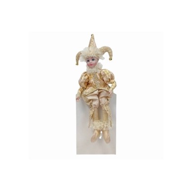 Decorative Jester with Movement Gold Decor - 50cm