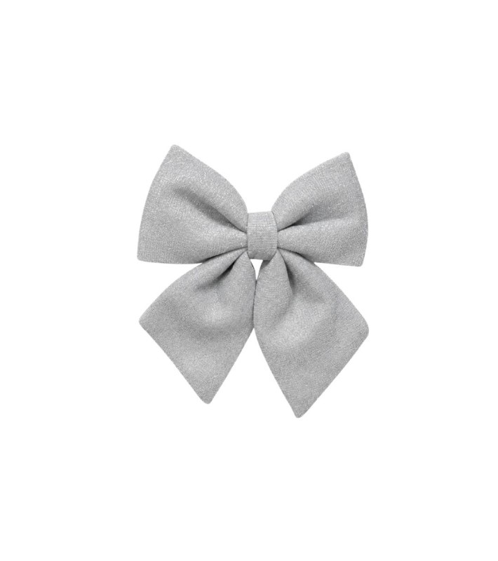 Διακοσμητικός Φιόγκος Glitter Ασημί - 16cm Διακοσμητικός Φιόγκος Glitter Ασημί - 16cm