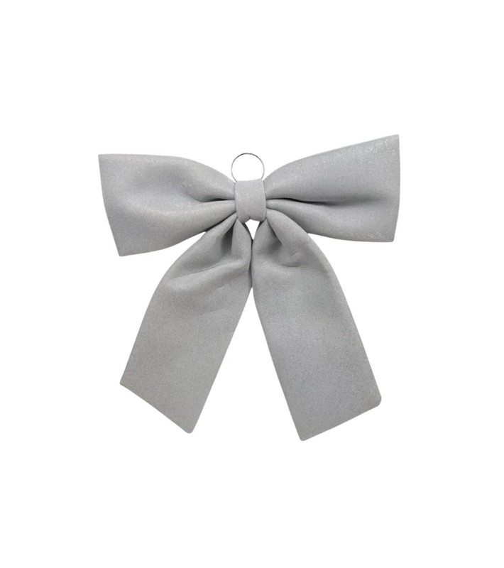 Διακοσμητικός Φιόγκος Glitter Ασημί - 60cm Διακοσμητικός Φιόγκος Glitter Ασημί - 60cm