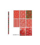 Christmas Wrapping Paper Roll - Red - 70x200cm Christmas Wrapping Paper Roll - Red - 70x200cm