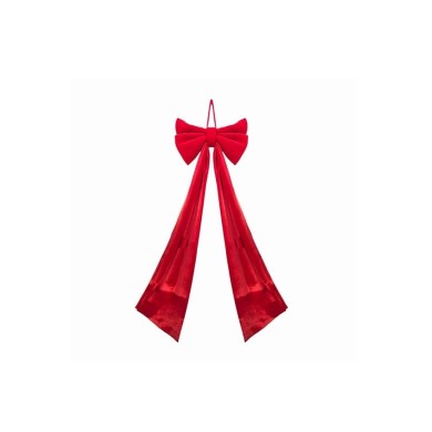 Decorative Velvet Bow - Red - 62x200cm Decorative Velvet Bow - Red - 62x200cm