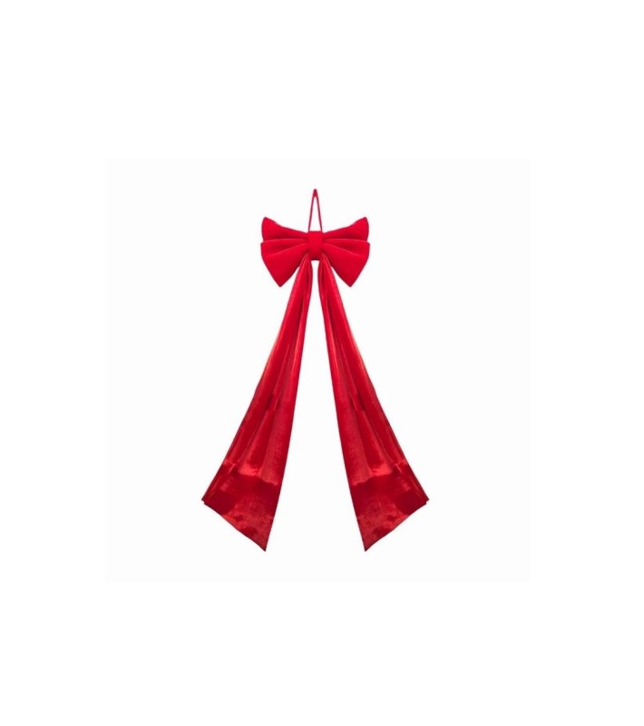 Decorative Velvet Bow - Red - 62x200cm Decorative Velvet Bow - Red - 62x200cm