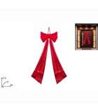 Decorative Velvet Bow - Red - 85x270cm