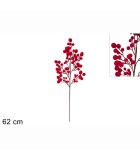 Artificial Velvet Berry Stem - Red - 68cm Artificial Velvet Berry Stem - Red - 68cm