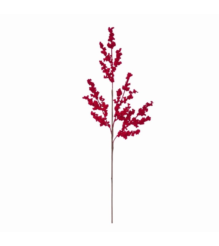 Artificial Velvet Berry Stem - Bordeaux - 72cm Artificial Velvet Berry Stem - Bordeaux - 72cm