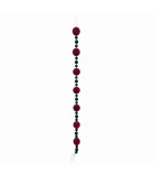 Artificial Garland with Velvet Balls - Bordeaux & Green - 180cm Artificial Garland with Velvet Balls - Bordeaux & Green - 180cm