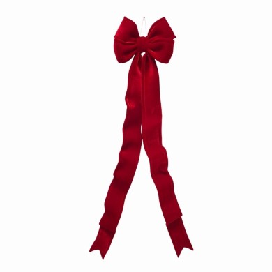 Decorative Velvet Bow Fully Shapeable - Red - 30x150cm Decorative Velvet Bow Fully Shapeable - Red - 30x150cm