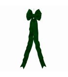 Decorative Velvet Bow Fully Shapeable - Green - 30x150cm Decorative Velvet Bow Fully Shapeable - Green - 30x150cm