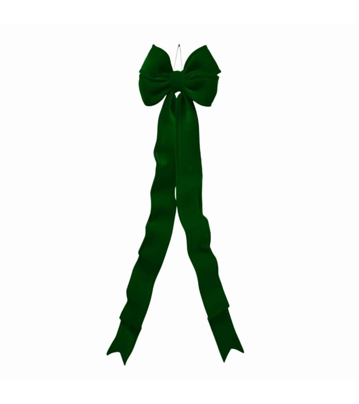 Decorative Velvet Bow Fully Shapeable - Green - 30x150cm Decorative Velvet Bow Fully Shapeable - Green - 30x150cm