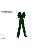 Decorative Velvet Bow Fully Shapeable - Green - 45x150cm Decorative Velvet Bow Fully Shapeable - Green - 45x150cm