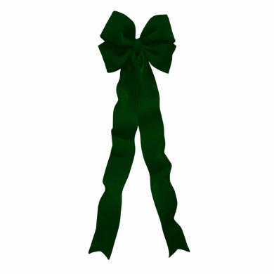 Decorative Velvet Bow Fully Shapeable - Green - 45x150cm Decorative Velvet Bow Fully Shapeable - Green - 45x150cm