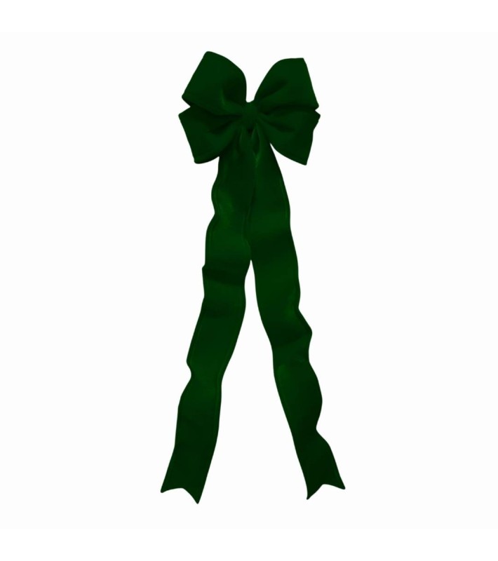 Decorative Velvet Bow Fully Shapeable - Green - 45x150cm Decorative Velvet Bow Fully Shapeable - Green - 45x150cm