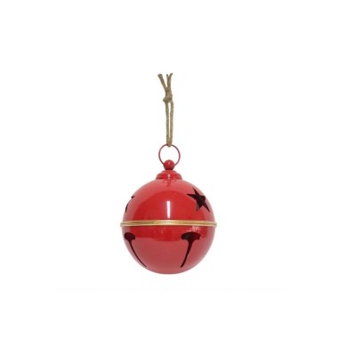 Metal Bell Decoration - Red - 20cm Metal Bell Decoration - Red - 20cm