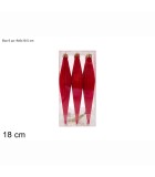 Decorative Velvet Hanging Ornaments - Red - 6pcs Decorative Velvet Hanging Ornaments - Red - 6pcs