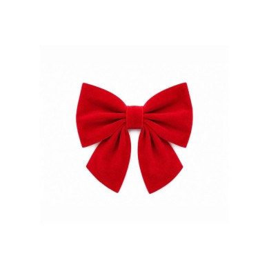 Decorative Velvet Bow - Red - 18x25cm