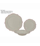 Porcelain Dinner Set Red Rim - 18pcs Porcelain Dinner Set Red Rim - 18pcs