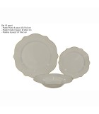 Porcelain Dinner Set Gold Rim - 18pcs