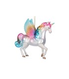 Rainbow Flying Unicorn Ornament - White/Multi - 13,5Cm Rainbow Flying Unicorn Ornament - White/Multi - 13,5Cm