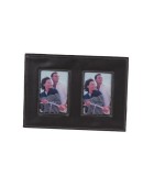 Photo Frame - Leather - Black - Double