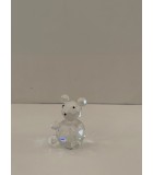 Διακοσμητικό Αξεσουάρ Panda Καθιστό Γυάλινο H5cm