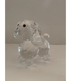 Decorative Accessory Dog Glass-Crystal Design H9.5cm